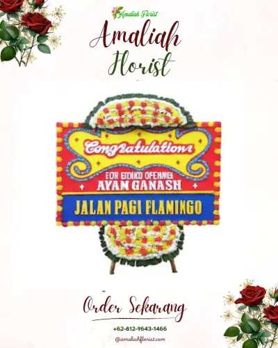 Bunga Papan Congratulation di Punten